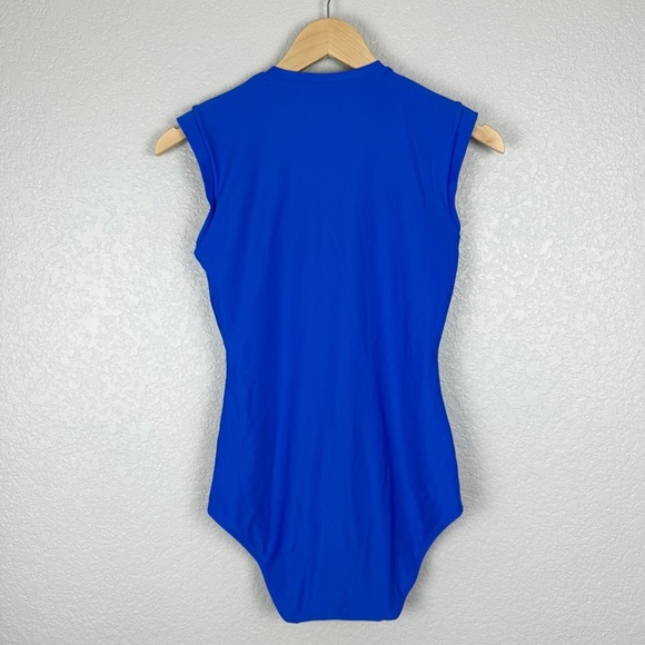 Coolibar Escalante Sleeveless Swimsuit, Blue S - Sun Protection, EUC, Zip Front - Picture 7 of 11